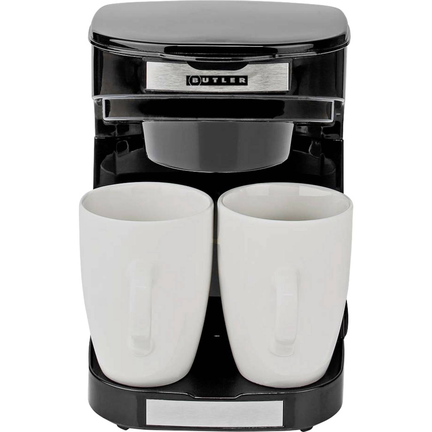 Butler 16100129 Kaffeemaschine Schwarz, Silber