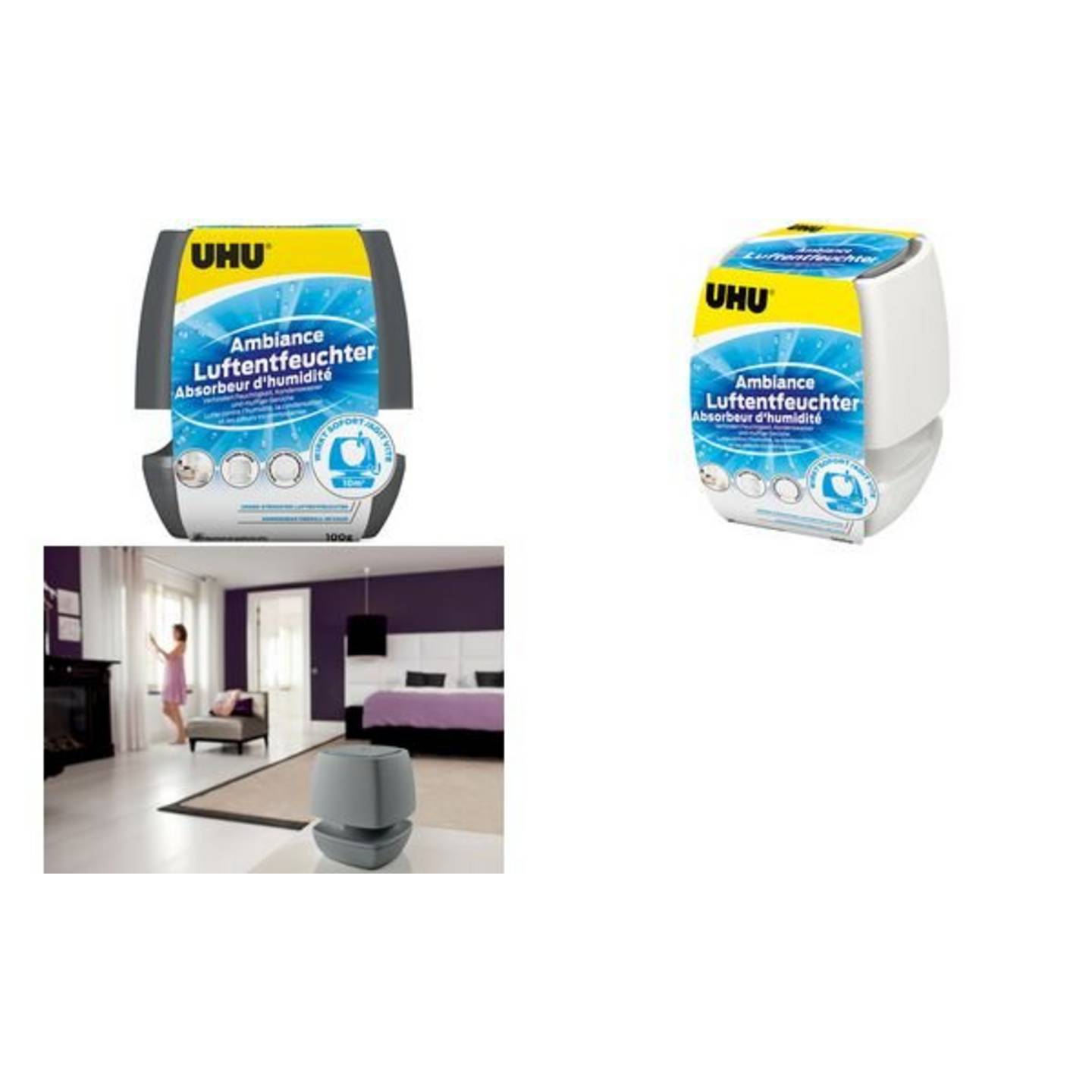 Luftentfeuchter Airmax Ambiance Originalpackung 100 g weiß – Bild 3