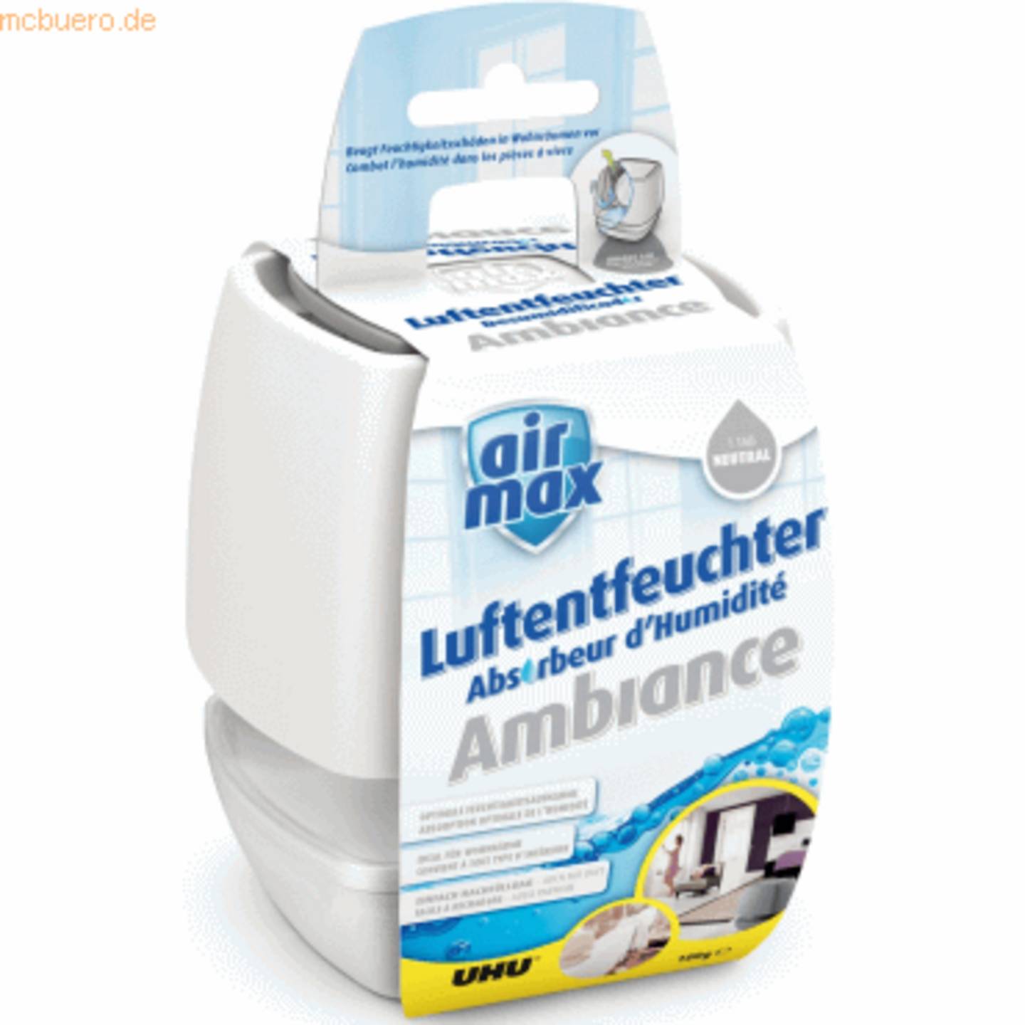 Luftentfeuchter Airmax Ambiance Originalpackung 100 g weiß