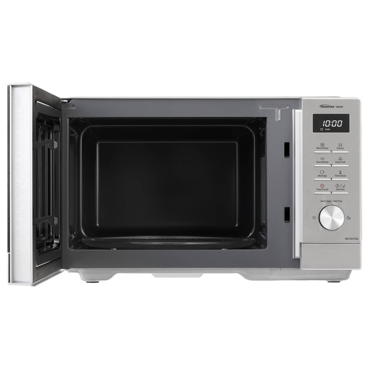 Panasonic NN-SD37QSEPG Mikrowelle Grau 1000 W LCD-Display – Bild 2