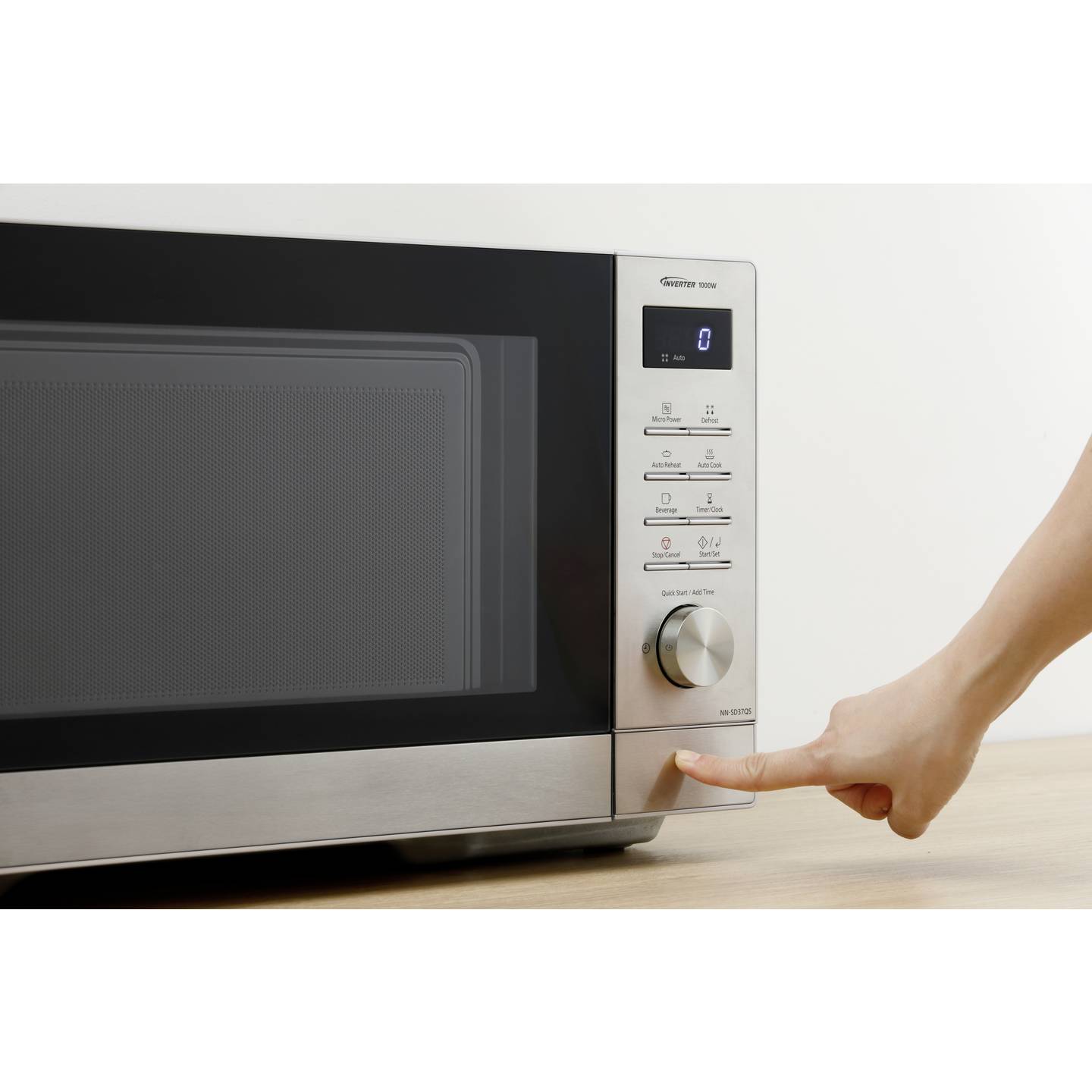 Panasonic NN-SD37QSEPG Mikrowelle Grau 1000 W LCD-Display – Bild 3