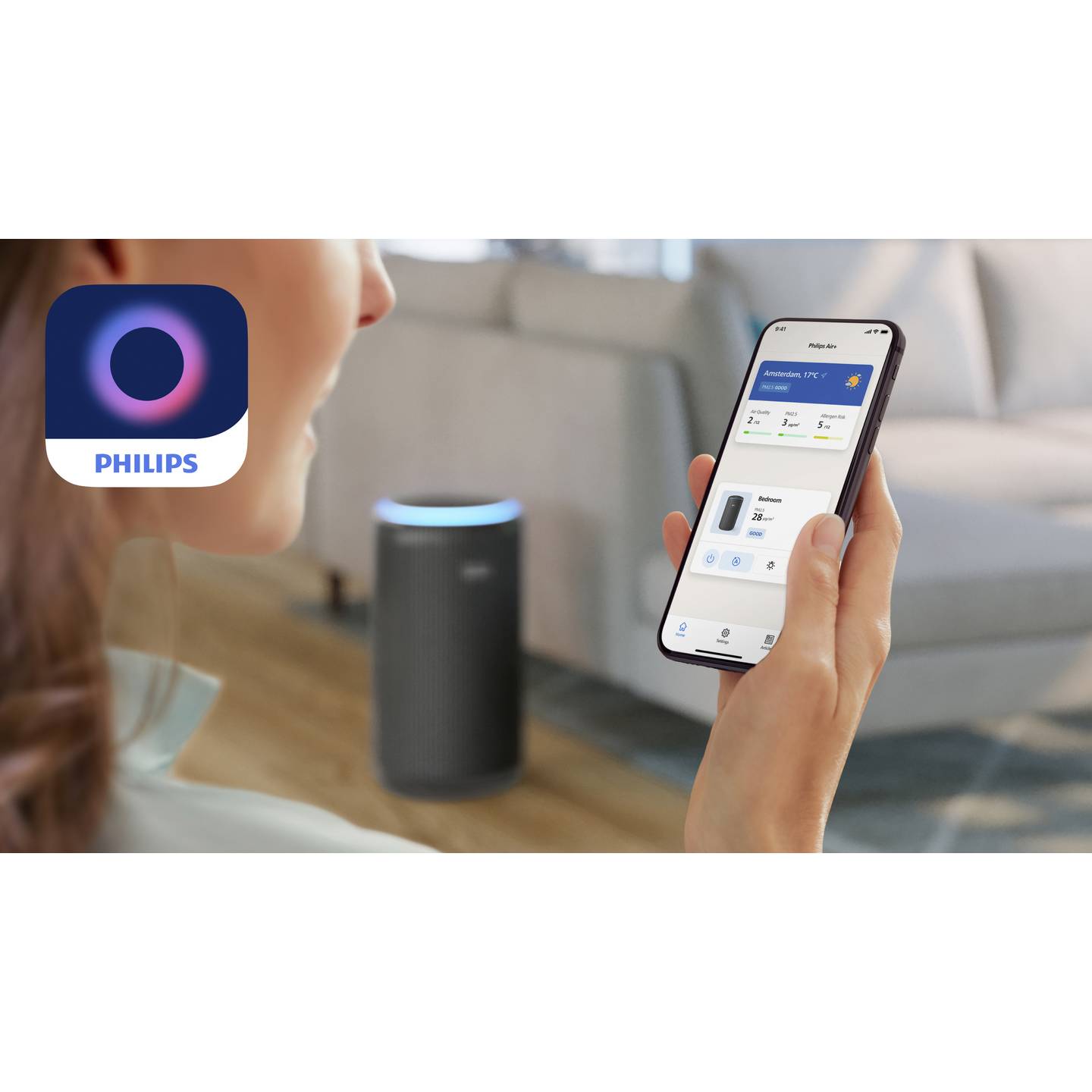 Philips AC3221/13 3200 Series Luftreiniger 135 m² Anthrazit – Bild 8