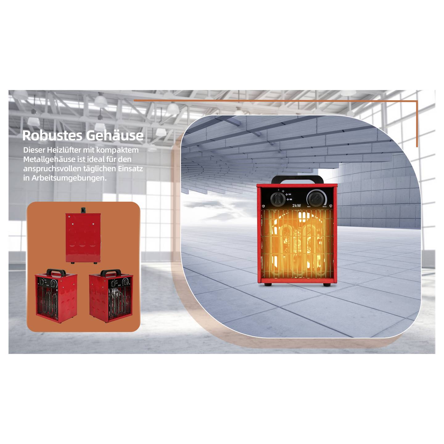 SHX SHX308HEAT2022 Heizlüfter Rot/Schwarz – Bild 9