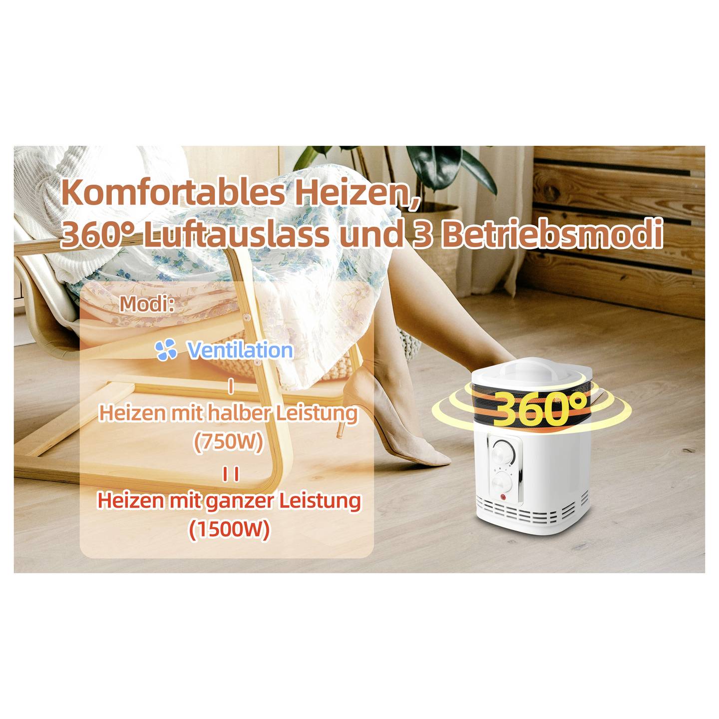 SHX SHX360PTC PTC-Heizlüfter SHX360PTC Weiß – Bild 12