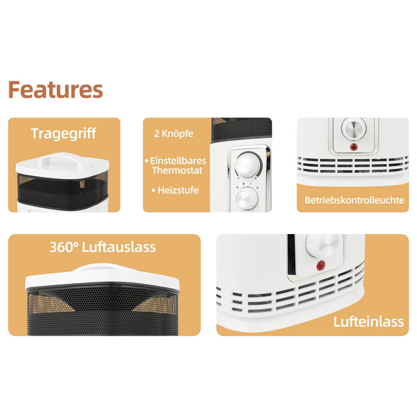 SHX SHX360PTC PTC-Heizlüfter SHX360PTC Weiß – Bild 14