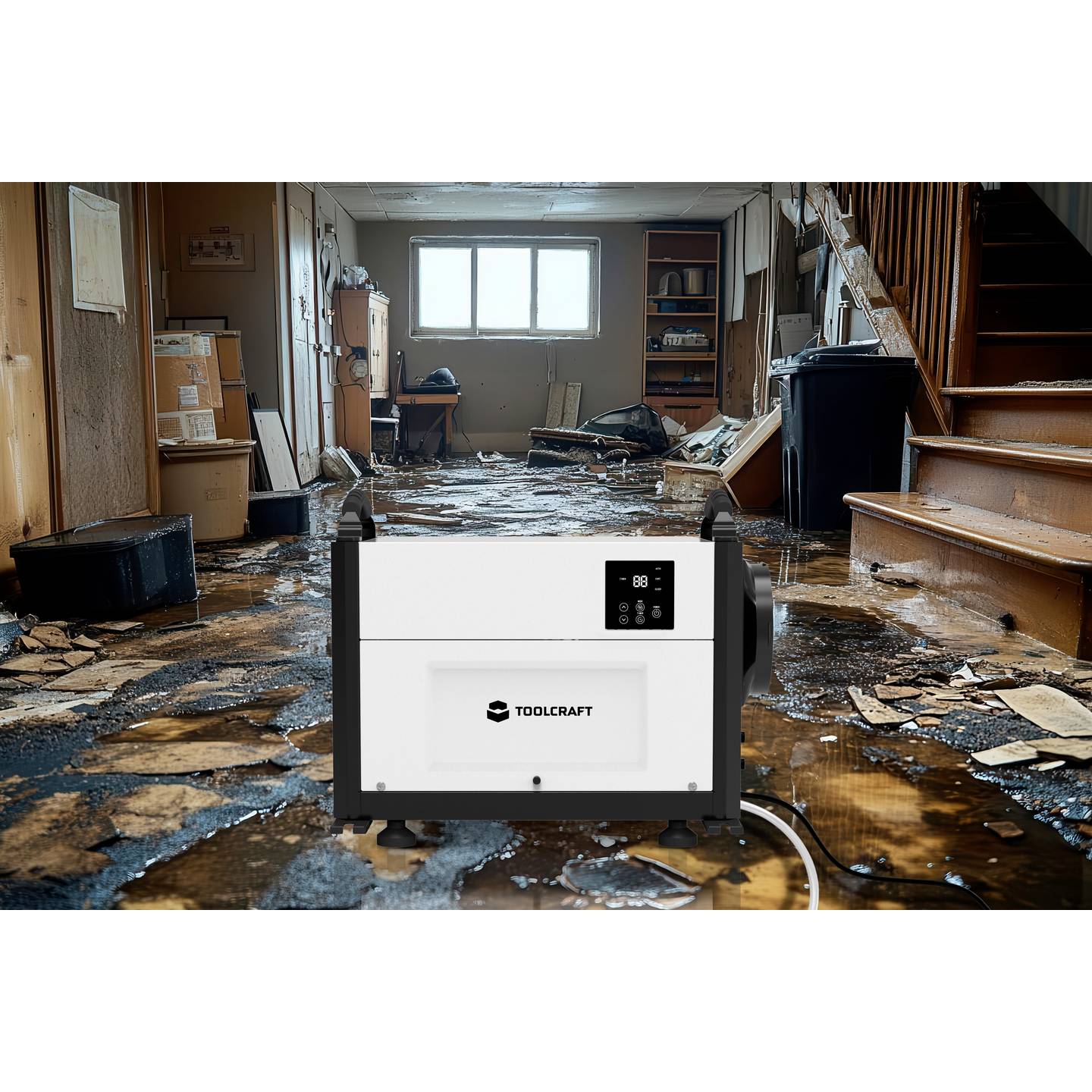 TOOLCRAFT Luftentfeuchter 750 W 50 l/Tag Weiß, Grau – Bild 5